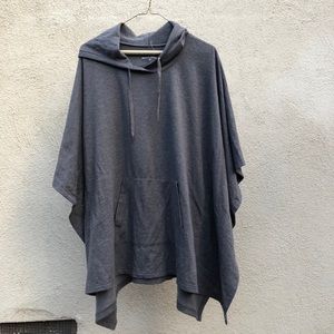 Grey Poncho Hoodie